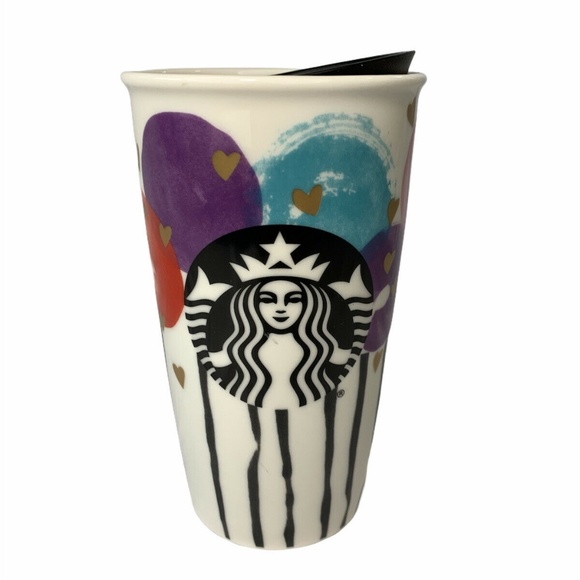 Starbucks Other - Starbucks 2016 Hearts and Balloons Travel Mug